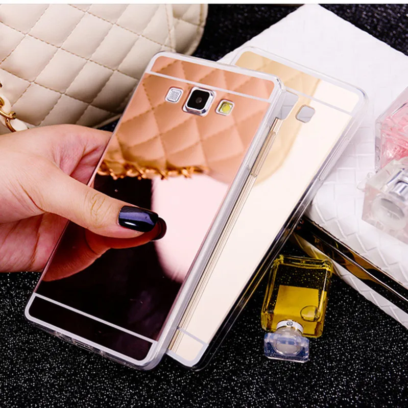 Роскошный мягкий чехол из ТПУ с зеркалом для Samsung Galaxy A5 A500 A7 J3 J5 J7 2015 J1ACE A8 защитный