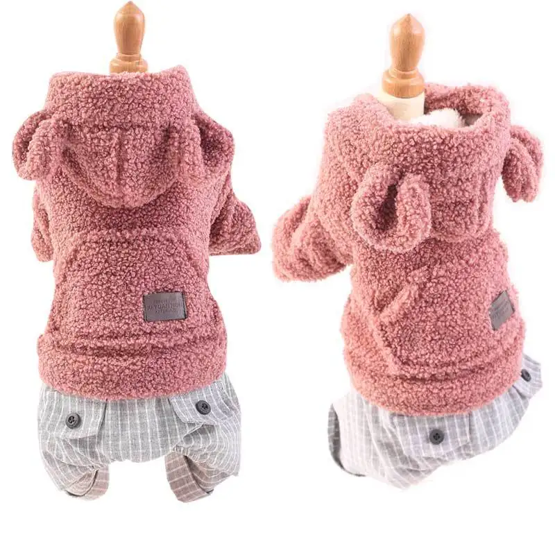 FENG PEI 2018 Cute Dog Cat Puppy Clothes Chihuahua Clothing Jacket for Small Medium Dogs Soft Fleece Winter Pet Costume |