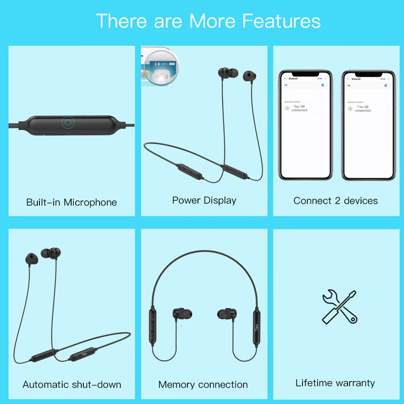 Tiso S8 Bluetooth наушники беспроводные | Электроника