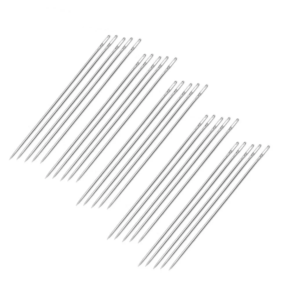 50 шт. серебристые Швейные иглы 6 8 см|needle sewing|darning needlessewing needles |