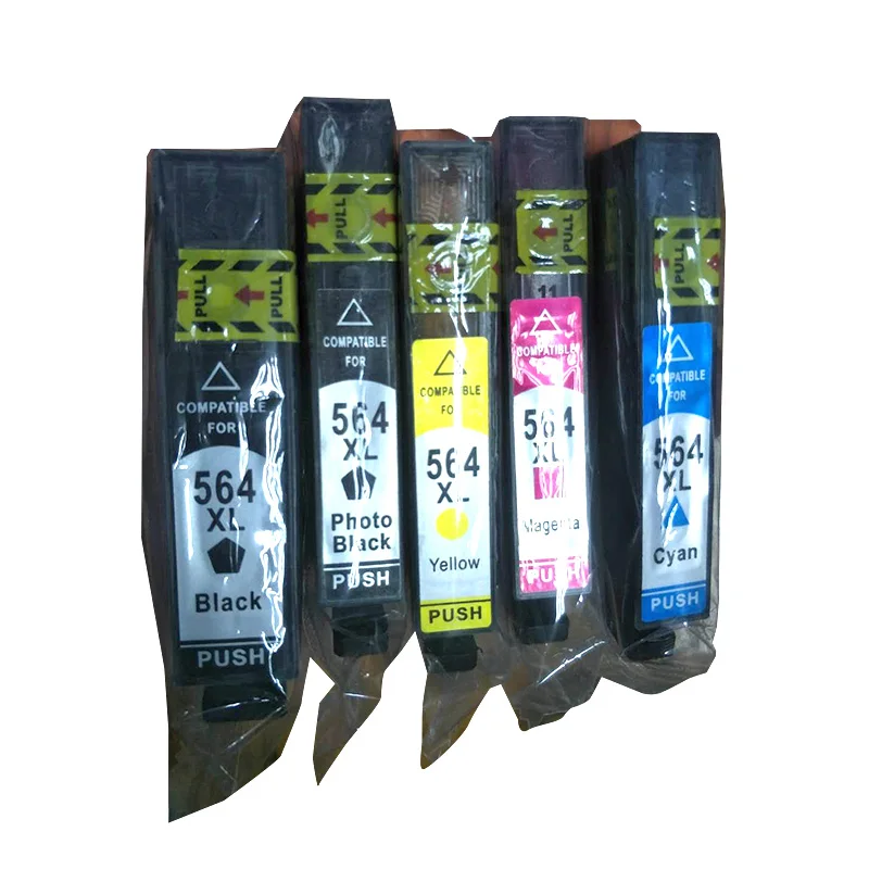 

5PK 564 XL чернильные картриджи для Photosmart 5510 5512 5515 5520 5522 5524 B8553 B8558 C5300 C5324 C5370 C5373 C5380 C5383 C5388