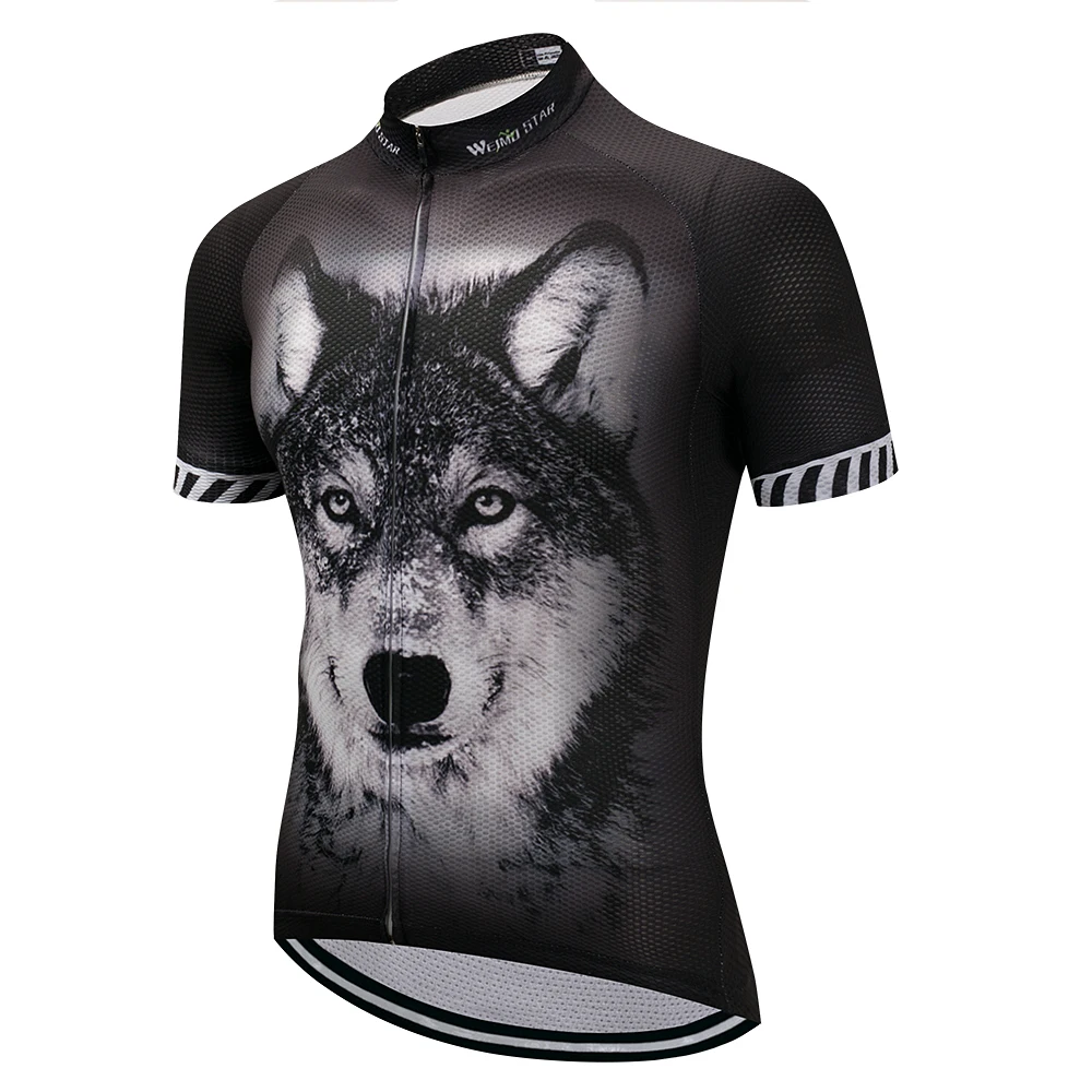 

Weimostar Wolf Pro Team Cycling Jersey Shirt Summer Cartoon Bike Jersey mtb Bicycle Wear Clothes Racing Sport Cycling Clothing
