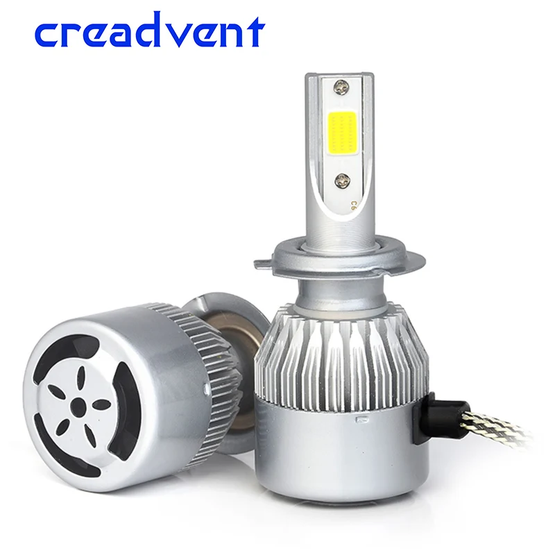 Creadvent h4 светодиодные лампы h7 h1 h11 h8 h3 880 hb3 9005 hb4 9006 автомобилей головной светильник
