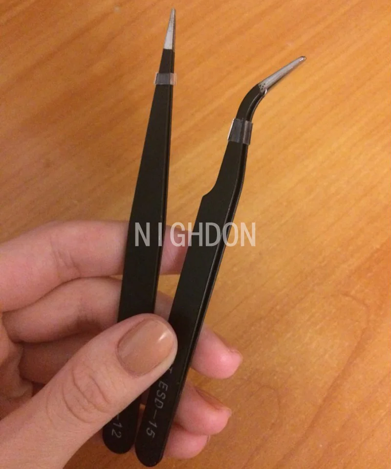 Черный 2 Шт./компл. Акриловая Гель Nail Art Стразы Блестка Нипер выбор Инструмента