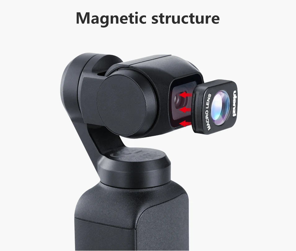 Osmo карманные аксессуары объектив Комплект 0.65X Широкоугольный объектив lens10X макро объектив для dji osmo Карманный камеры Аксессуары для Кардана