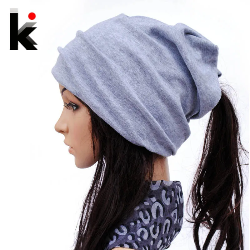 Spring and Autumn beanies muffler scarf dual-use fashion hat cotton cap covering cap turban beanie hats for women