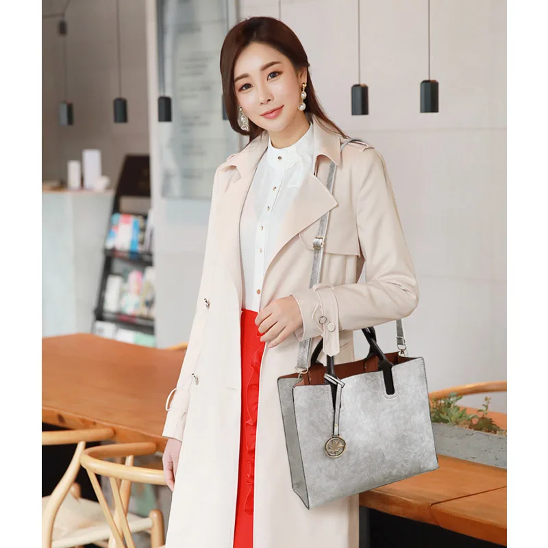 летние сумки для женщин 2019 женские кожаные Сумка через плечо большие винтажные