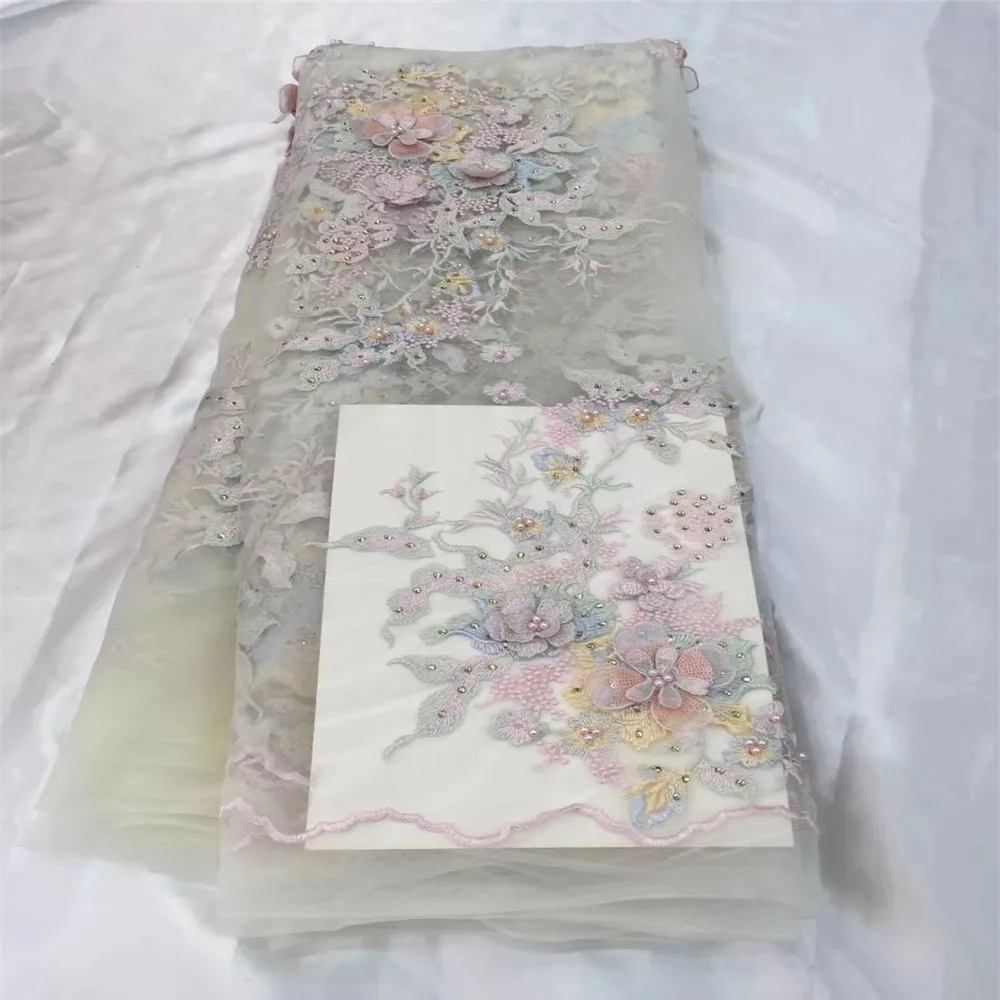 Новинка нигерийский французский мех кружевная ткань с вышивкой высокое качество