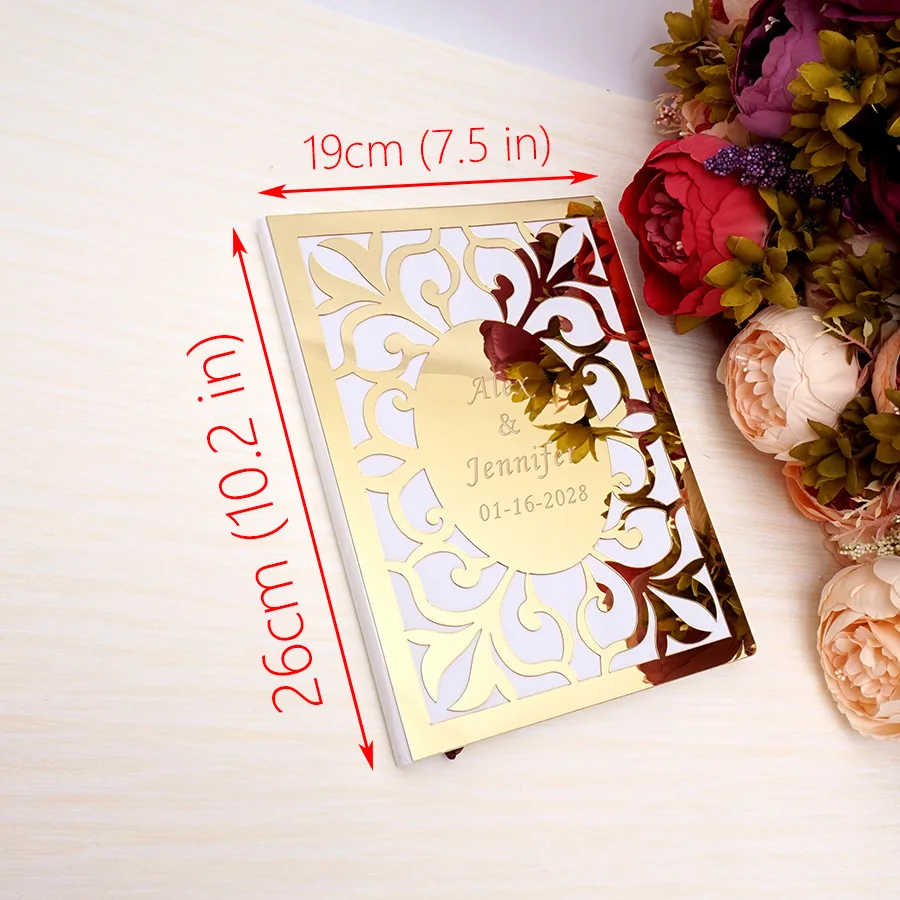 Персонализированная Свадебная индивидуальная Подпись Гостевая книга овальная