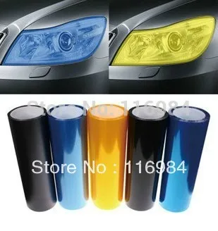 30cm x 120cm Car Fog Tint Vinyl Light Headlight Taillight Film Sheet Sticker Auto Car Stickers