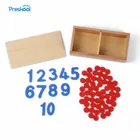 Детская игрушка Монтессори, карточки и счетчики, раннее детское образование, Дошкольное обучение, детские игрушки, игрушки