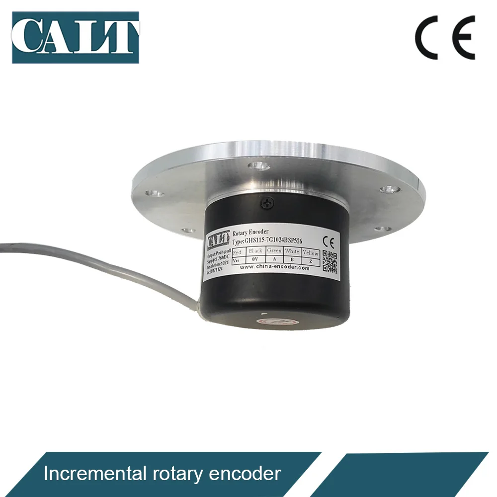 CALT Big Round flange 115mm optic rotary encoder 7mm soild shaft 1024 pulse incremental GHS115-7G1024BMP526 EL115A | Инструменты