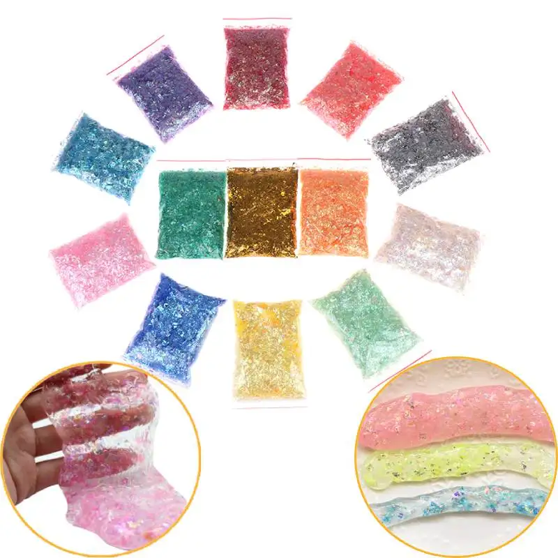 

1Bag Materials Clay Kids Toys Gifts Shinny DIY Particles Accessories Beads Glitter Supplies Accessories