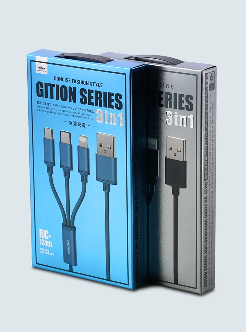 Remax 3 in 1 USB Cable Charging Charger Micro 2 Mobile Phone Type c Type-c For iPhone XS Max XR X 8 | Электроника
