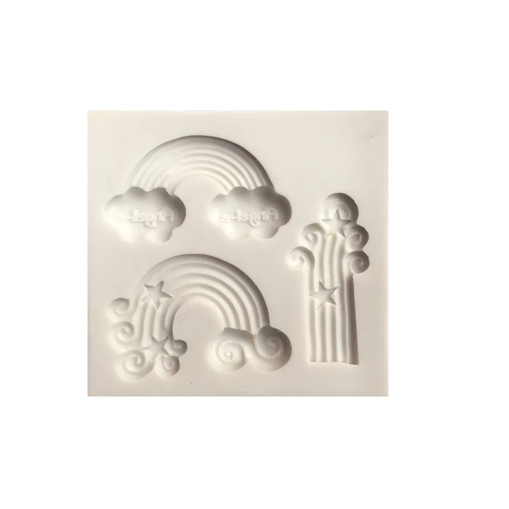 1 шт. облако Радуга формы силиконовые торт Sugarcraft помадка декоративные