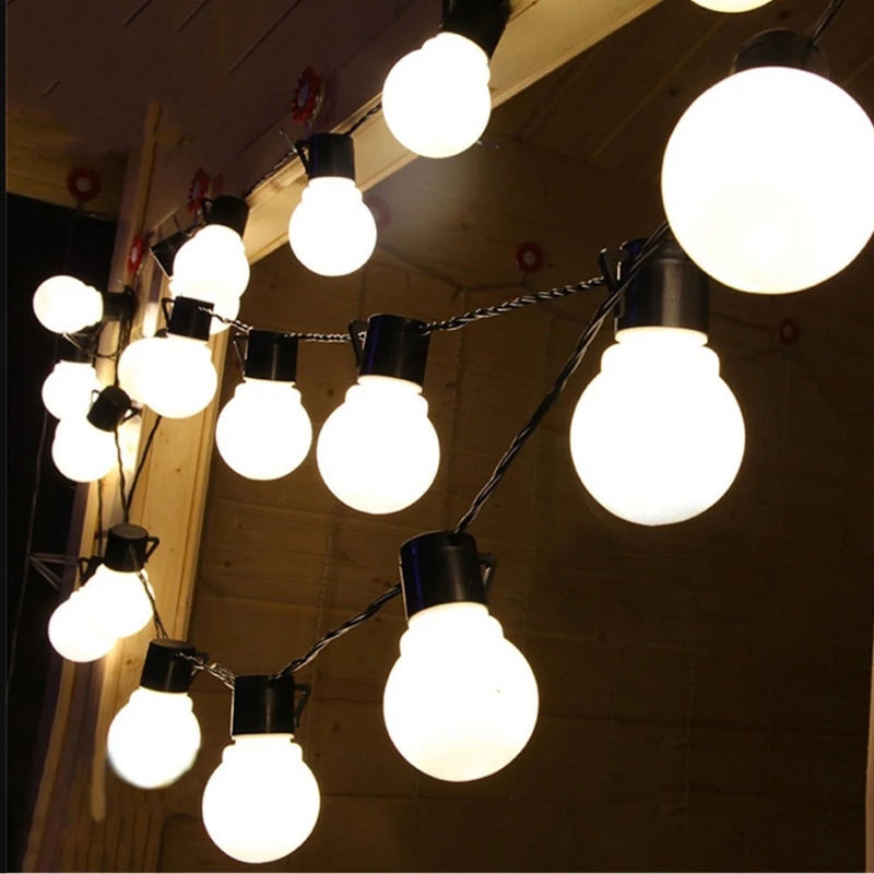 5 м 20 led фестонная нить огни Открытый шар гирлянда Сказочный свет Рождество для