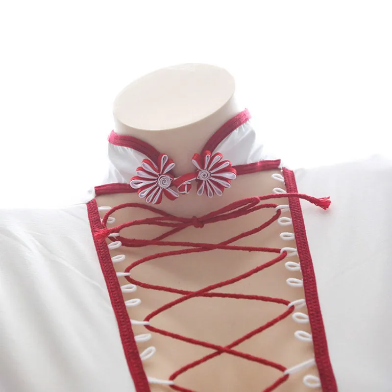 Сексуальный Китайский Ципао боди для женщин с перекрестными бретельками без