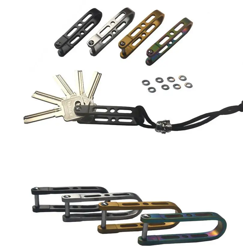 EDCGEAR мульти смарт брелок для ключей с бусы на веревочке металлические подвески Skul
