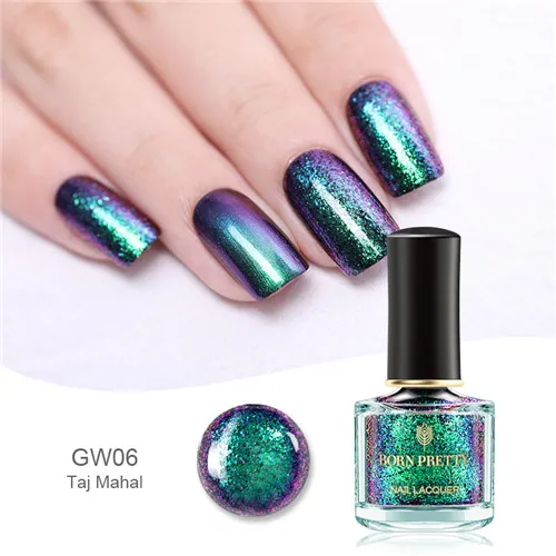 BP-GW06 BORN PRETTY Magic лак для ногтей, цыганский лак для ногтей, серия воды, Блестящие Блестки для ногтей, лак для ногтей - Цвет: BP-GW06