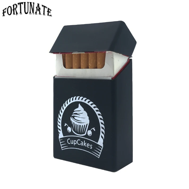 Новая чашка торты стиль черный держать 20 силиконовый портсигар Модный чехол