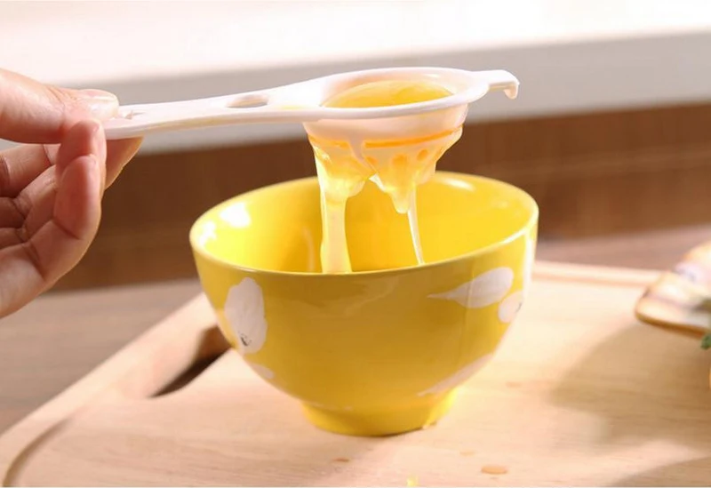 Низкая цена кухонный инструмент Удобный Яичный желток Белый разделитель яйцо