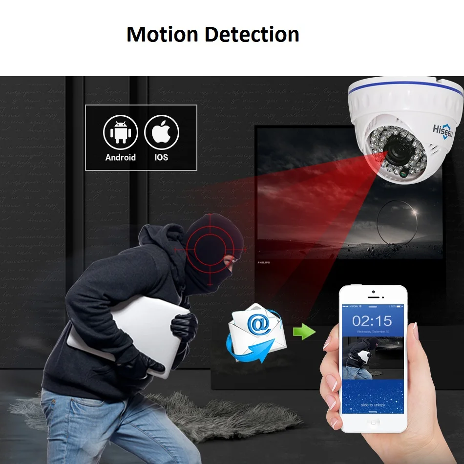 Hiseeu CCTV Камера Системы 720 P/1080 P AHD DVR Kit 4 канала купольной камеры для домашней