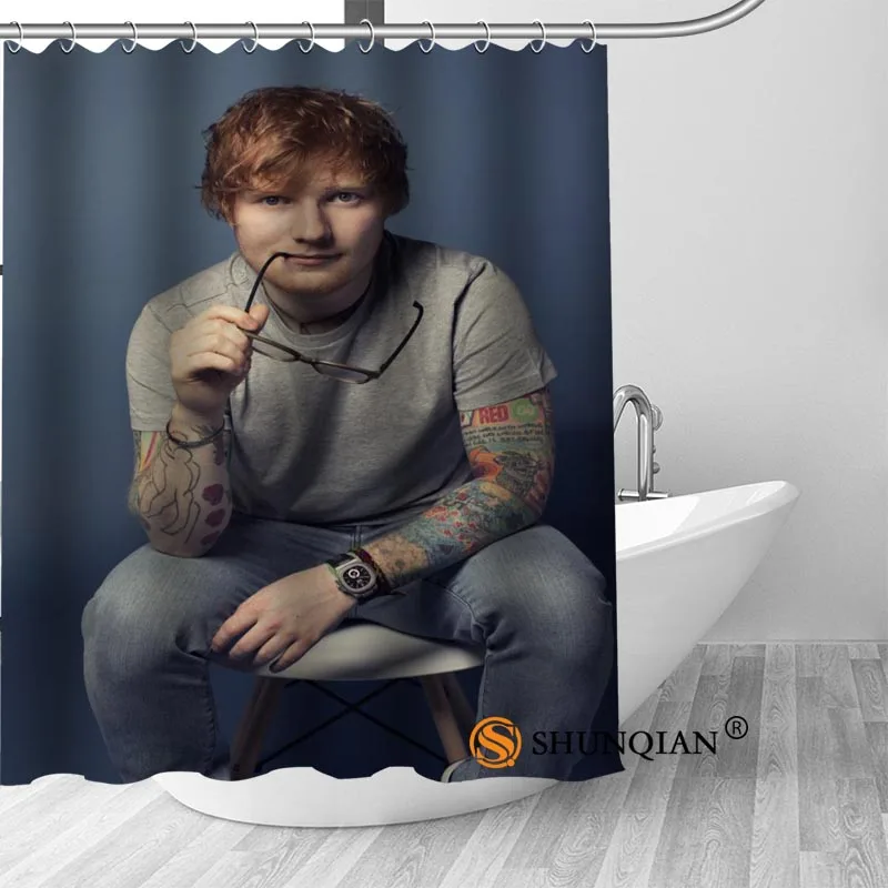 Новая занавеска для душа Ed Sheeran украшения ванной комнаты дома водонепроницаемая