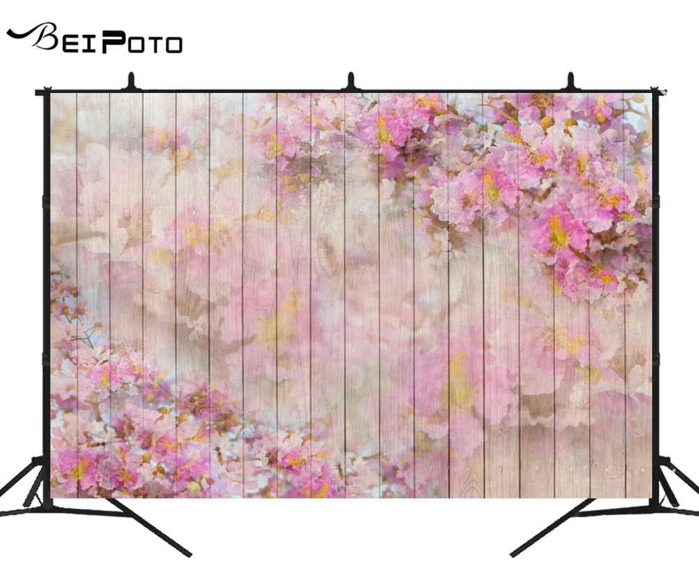

Фон BEIPOTO для фотосъемки с изображением розовых цветов на дереве фон для фотосъемки свадебный фон для детской фотосессии реквизит для фотост...