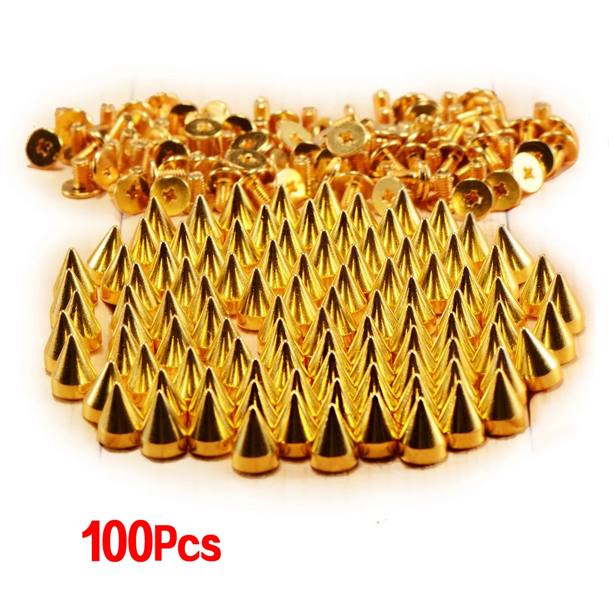 9 5 шт. золотые конусные шипы для винтов 100 мм  Дом и