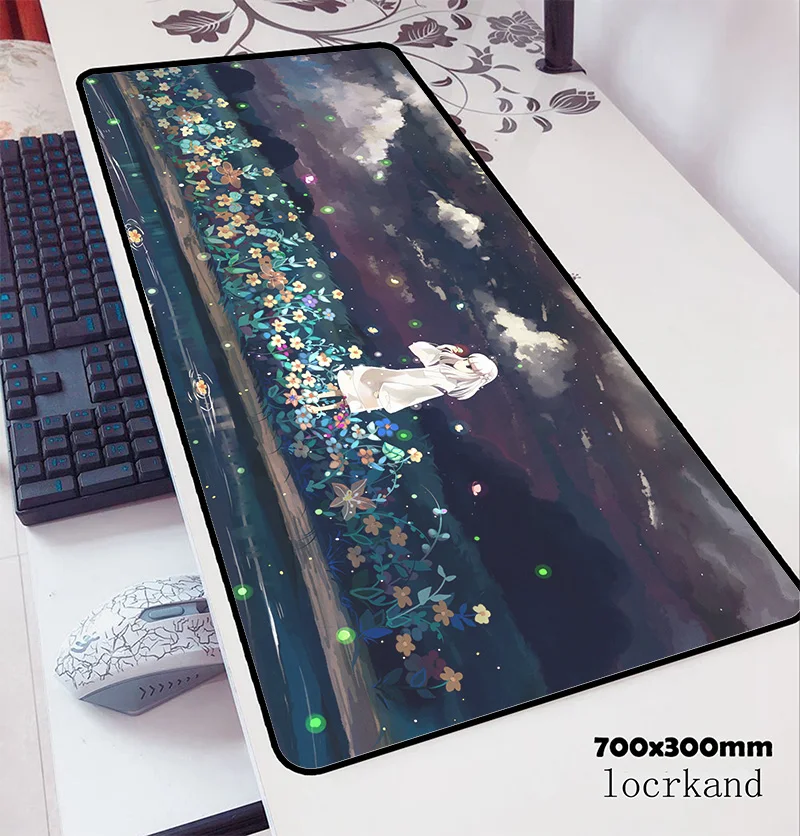 Коврик для мыши inuyasha 70x30 см игровой коврик в стиле аниме офисный Настольный