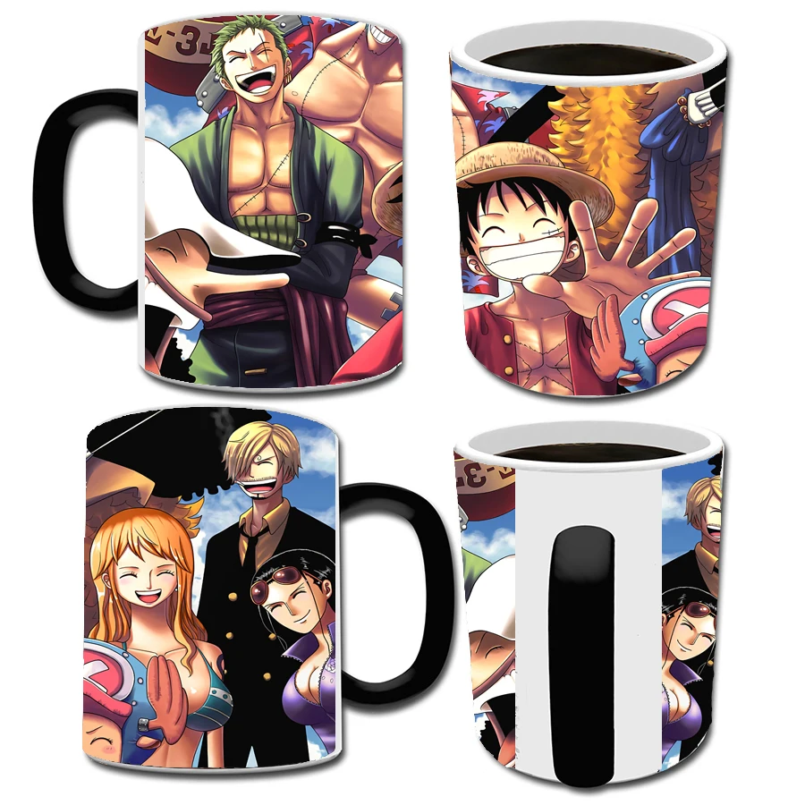 OUSSIRRO Luffy Zoro Ace 10 аниме кофейная керамическая волшебная кружка одна штука чаша для