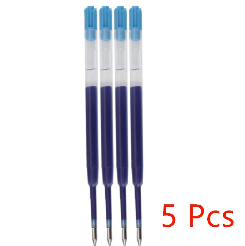 Blue 5Pcs 10/5 шт нейтральный цвет синий, черный; большие размеры стержни для гелевых ручек офиса письменные принадлежности подарки ручка DIY выбрать цвет синий, черный; большие размеры G2 гель 0,5 мм пера по доступной цене - Цвет графита: Blue 5Pcs