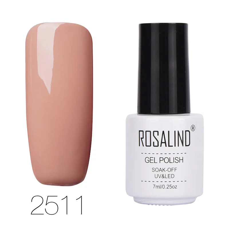 511 Rosalind, 7 мл, серия Nude, СВЕТОДИОДНЫЙ УФ-гель для ногтей, Быстросохнущий лак для ногтей, замачиваемый УФ гель для ногтей, маникюр, Полупостоянный лак - Цвет: 511