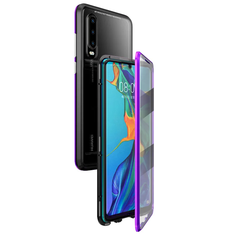 P30 PRO LUPHIE 360 градусов Полный Магнитный чехол для huawei p30 передний задний стеклянный чехол huawei p30 pro p 30 pro 30pro Магнитный чехол