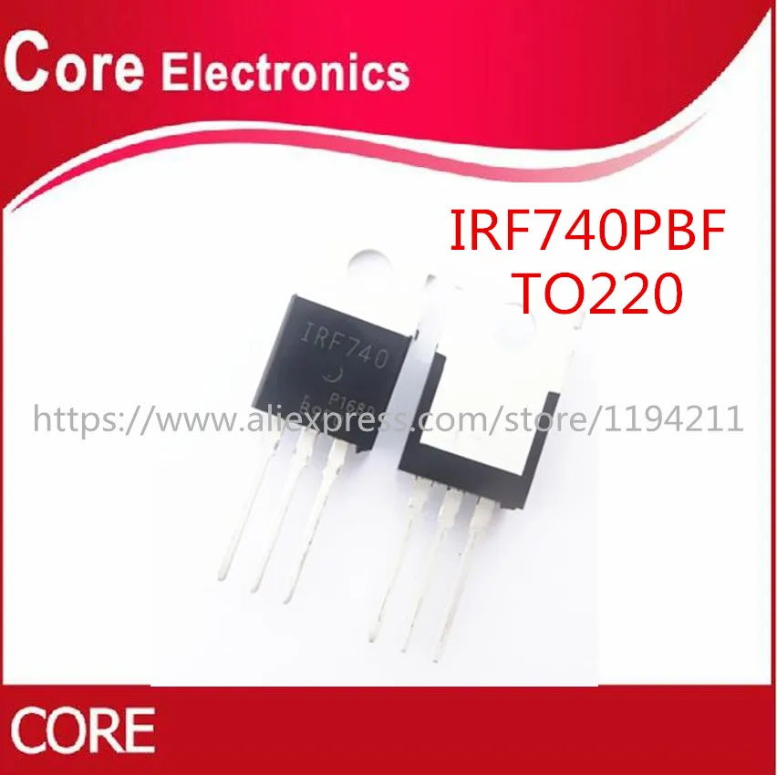 100 шт./лот Новый IRF740 IRF740PBF в полевую трубку МОП TO 220|lot lot|lottube |