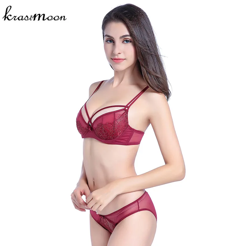 Для женщин пикантные комплект с бюстгальтером белье класса люкс вышивка
