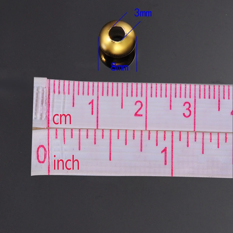 FUNIQUE модные очаровательные бусины 30 шт из нержавеющей стали Гладкие для поделок и