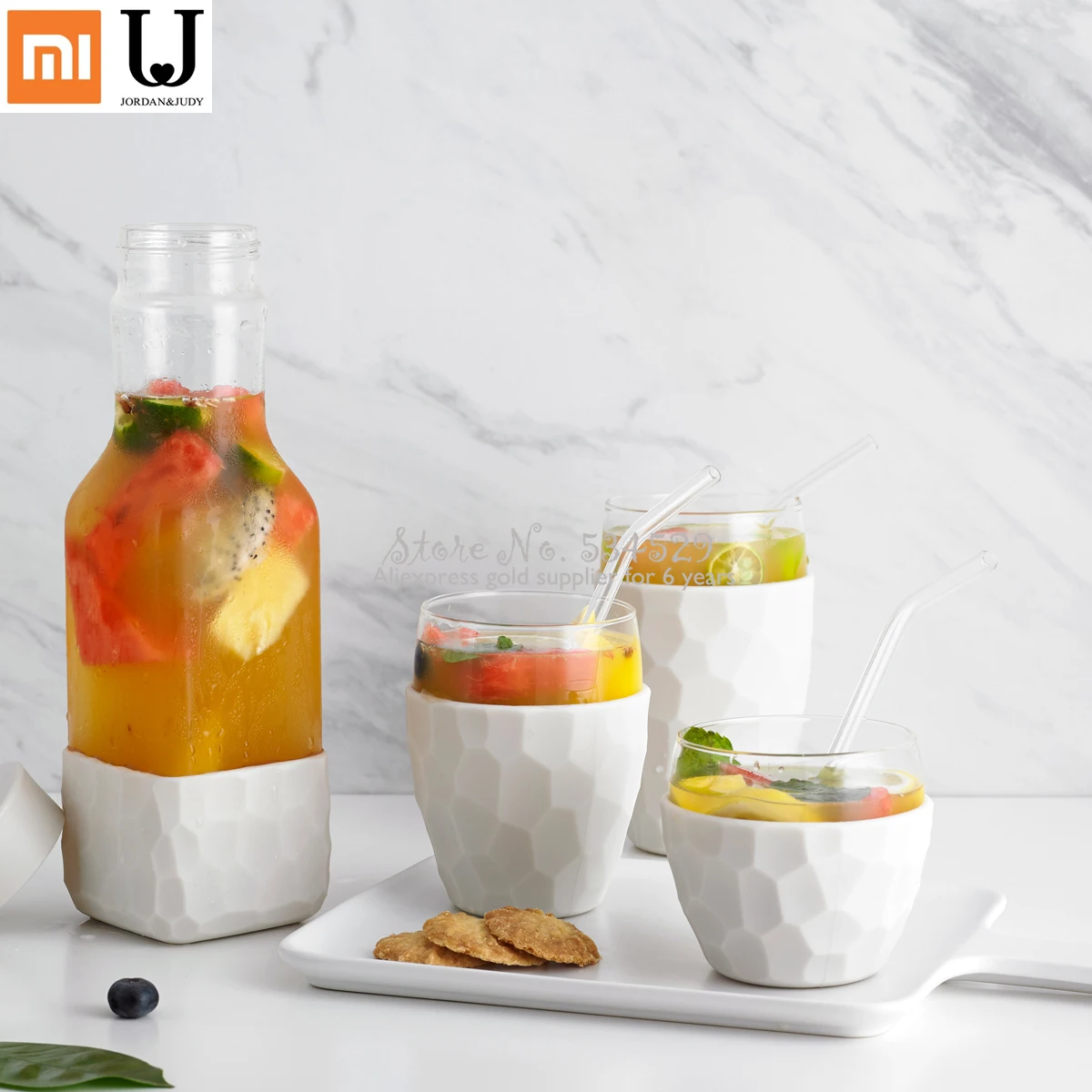 Умный дом xiaomi модная питьевая вода для бутылки с высоким боровым стеклом бытовой
