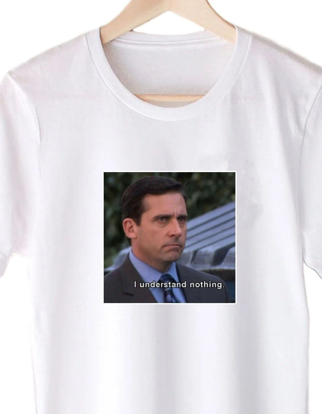 Fashion Show-JF I Undertand Nothing The офис, ТВ-шоу цитаты смешные футболки унисекс хипстеры Meme Tee