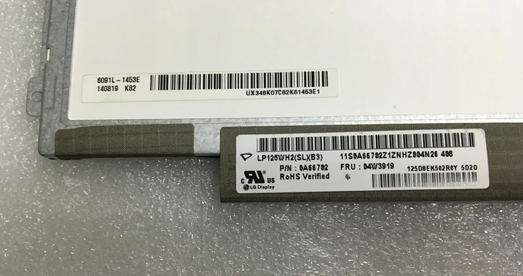 ЖК-экран со светодиодной подсветкой 12 5 IPS LP125WH2-SLB1 LP125WH2 SLB3 SLT1 для ноутбука Lenovo U260 K27