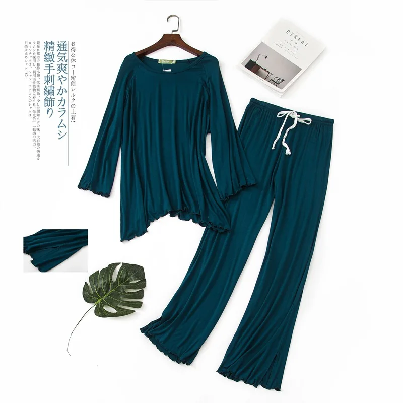 Plus Size Pyjamas Women Modal Cotton Pajama Sets 2pcs Summer Wholesale Sleepwear Ladies Home Suit Pijama for 65kg-100kg | Женская одежда