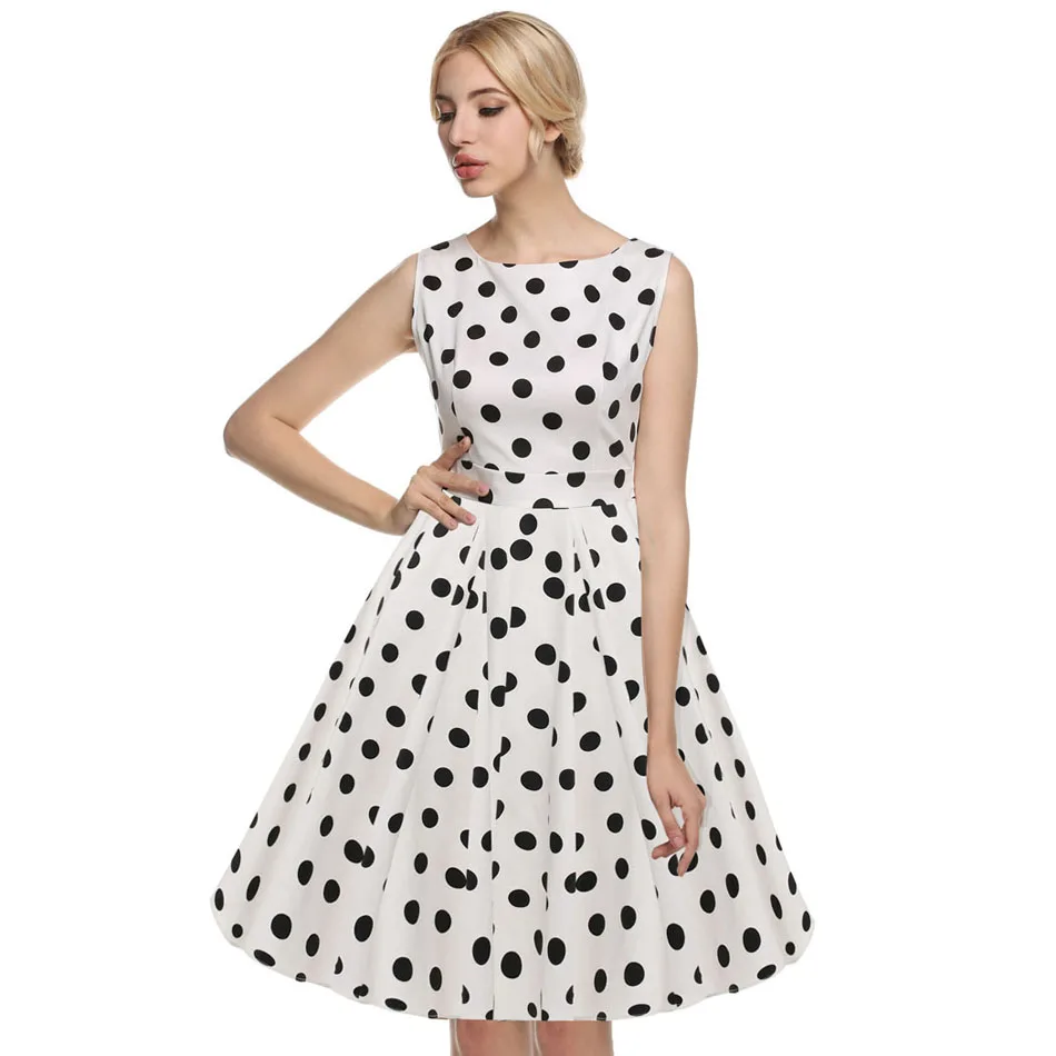 ACEVOG женское повседневное Элегантное платье без рукавов с цветочным принтом