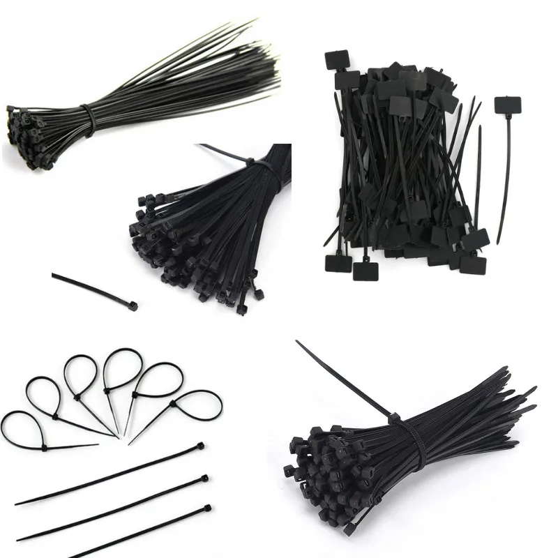 

100pcs Self Locking Cable Tie High Quality Nylon Fasten Zip Wire Wrap Strap 2.5mm*200mm/2.5mm*150mm/2.5*100mm