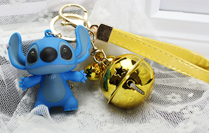 27 стилей Новое прибытие мультфильм Лило и стежок брелок LED звук флеш-веревка