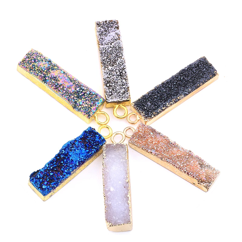 Подвески в виде прямоугольной ленты Mankuu 8*30 мм подвески с золотым покрытием из