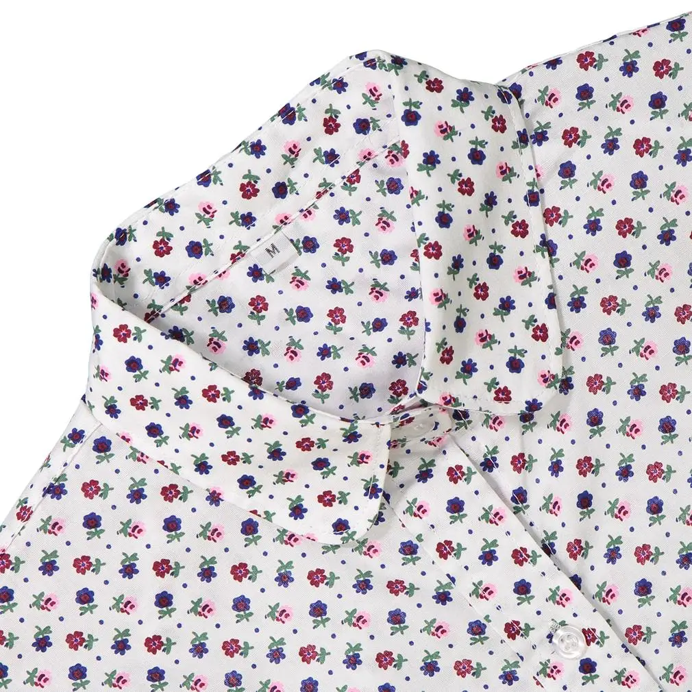 Цветочная Женская блузка Топы Женская рубашка размера плюс Blusas Mujer De Moda рубашка Харадзюку Женская Одежда Сорочка женская одежда
