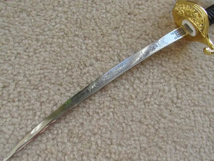 S0056 миниатюрный военный официальный церемониальный меч для открывания писем с