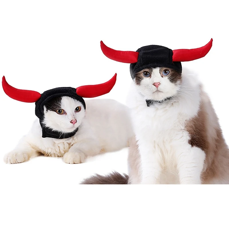 Регулируемый для собак кошек Pet крупного рогатого скота головной убор с рогом