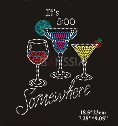 Цветные Коктейльные стразы горячей фиксации 2 шт./лот термотрансферный дизайн