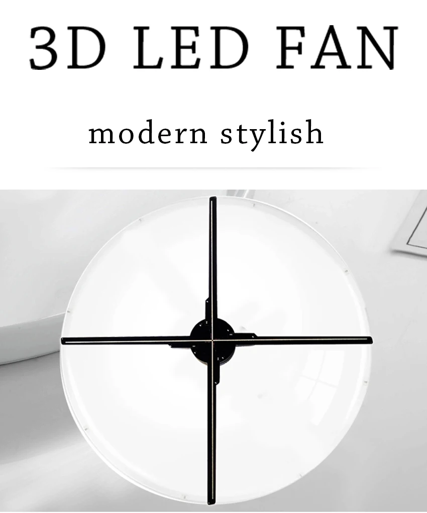 65 см 3D Голограмма дисплей голографический рекламный свет светодиодный